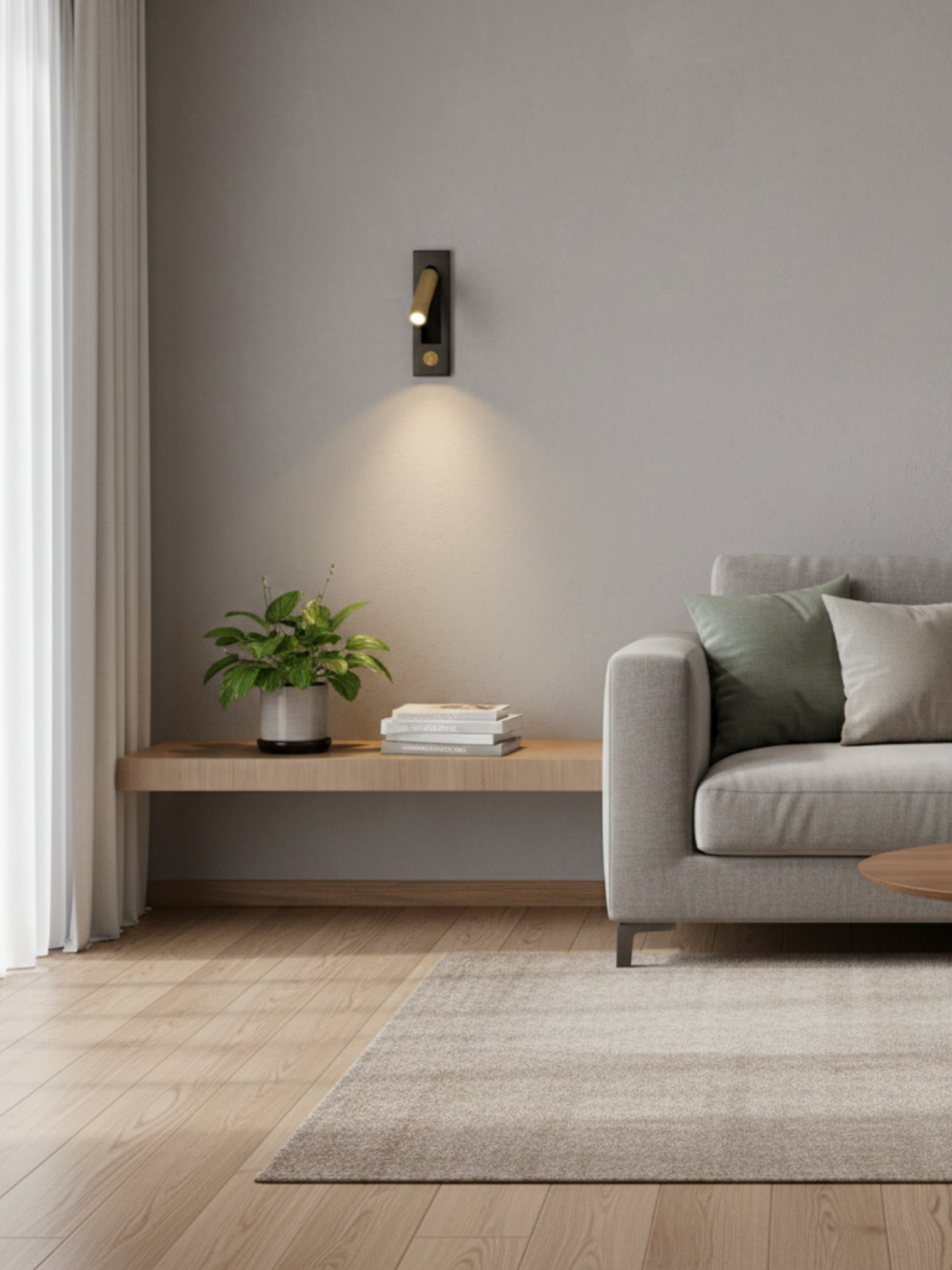 The Luminous Point – Minimalist Precision Wall Spotligh