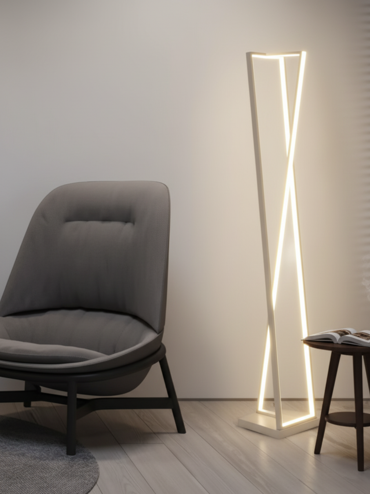 Geometric Vertical Bar Floor Lamp