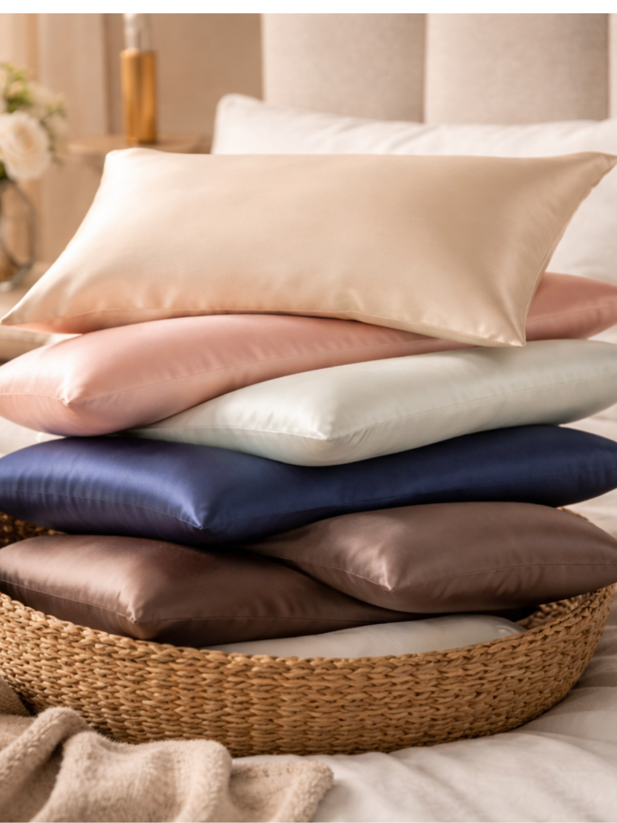 Veloura Satin Pillowcase – Smooth Hair & Skin Sleep Essential