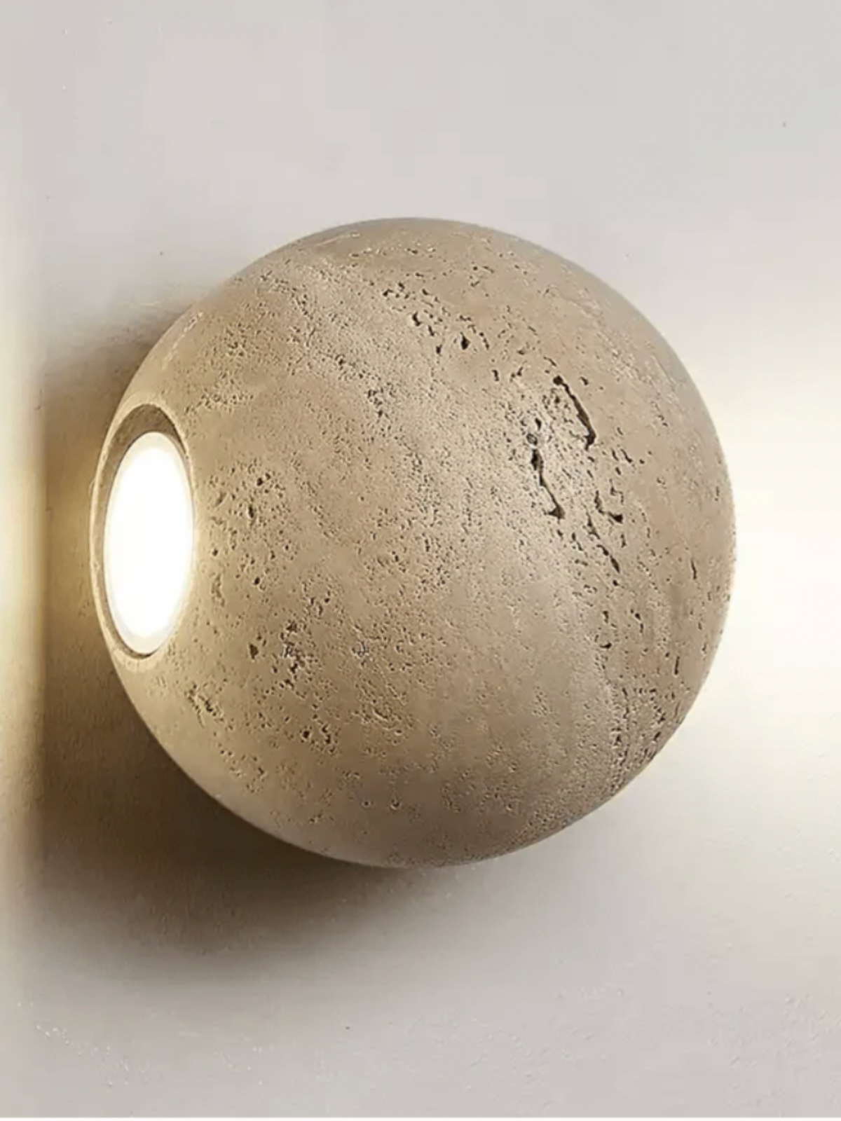 Natural Limestone Wall Lamp