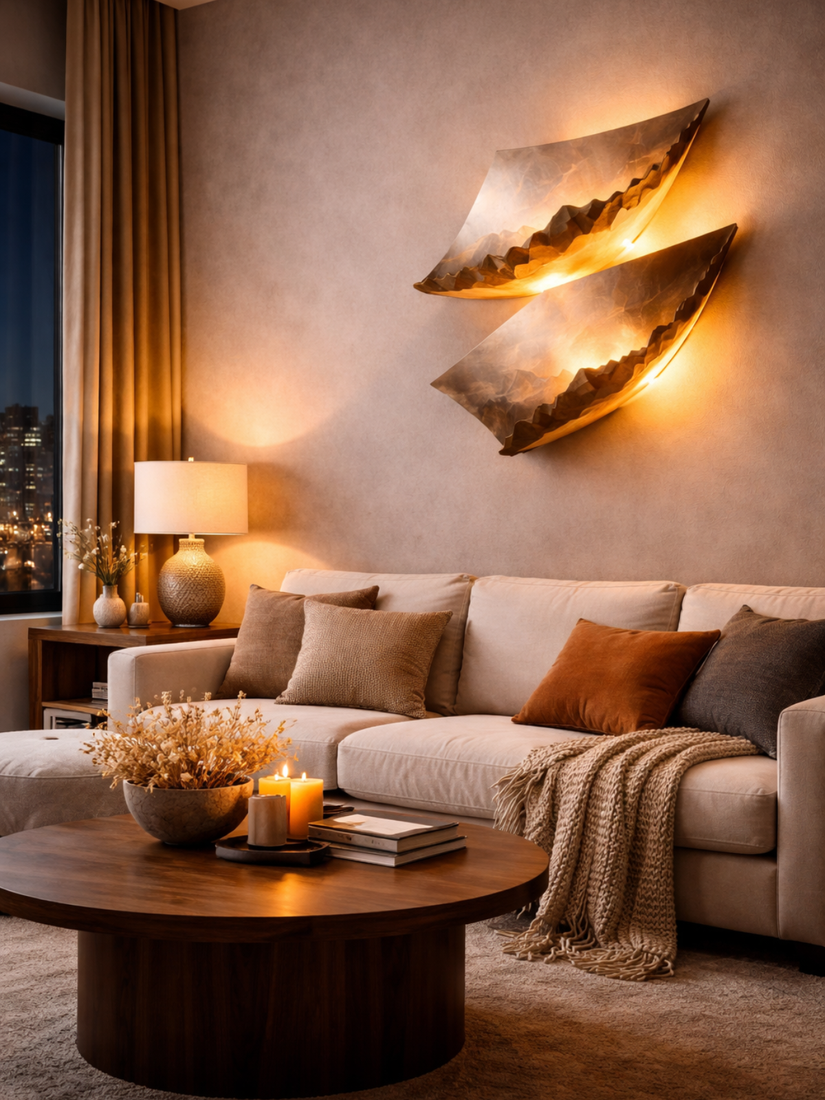 Burning Paper Wall Light – Sculptural Flame-Inspired Wall Sconce