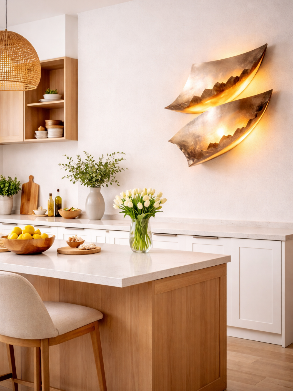 Burning Paper Wall Light – Sculptural Flame-Inspired Wall Sconce