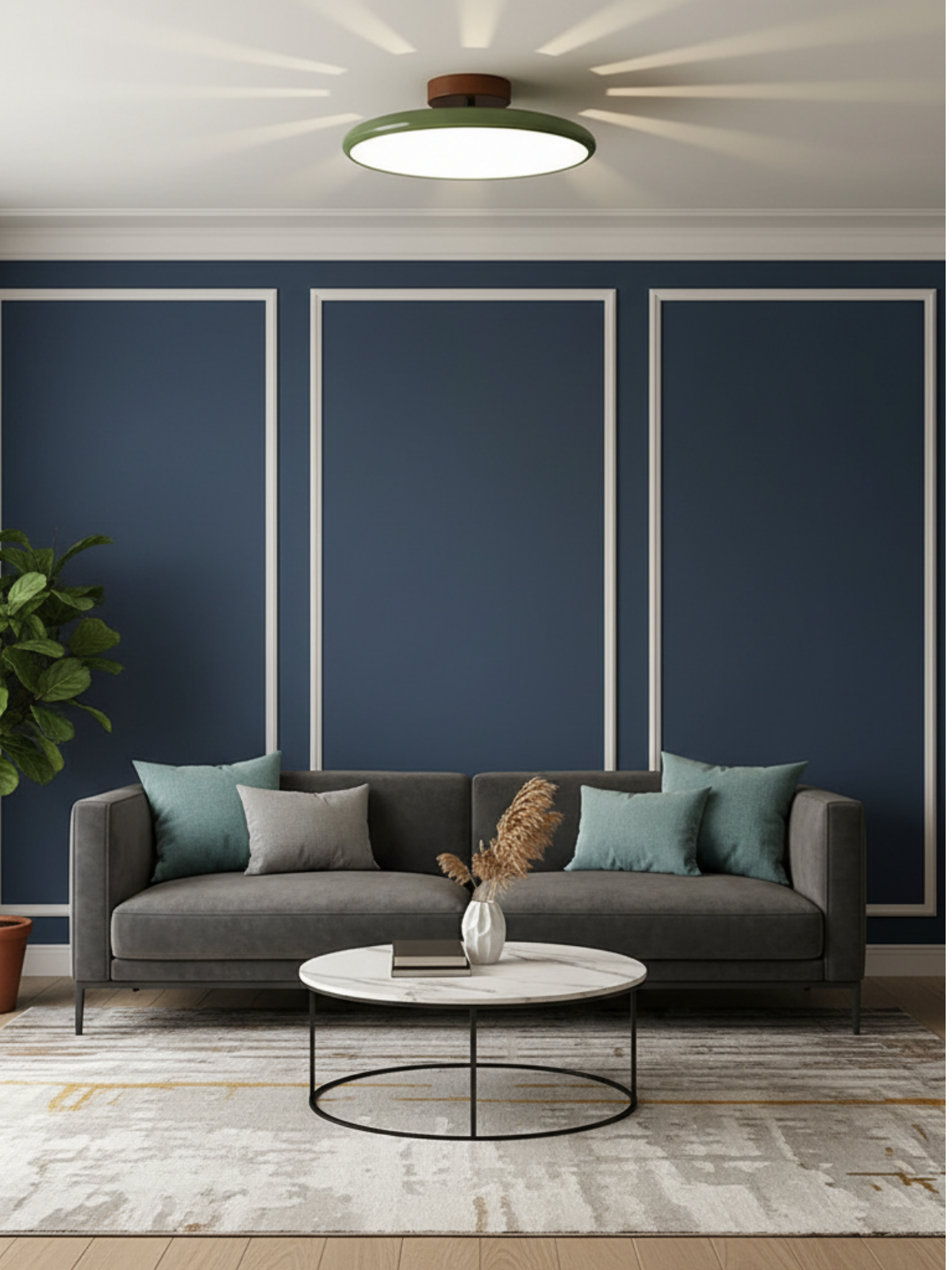 Adjustable LED Ceiling Flush Mount Light Fixture