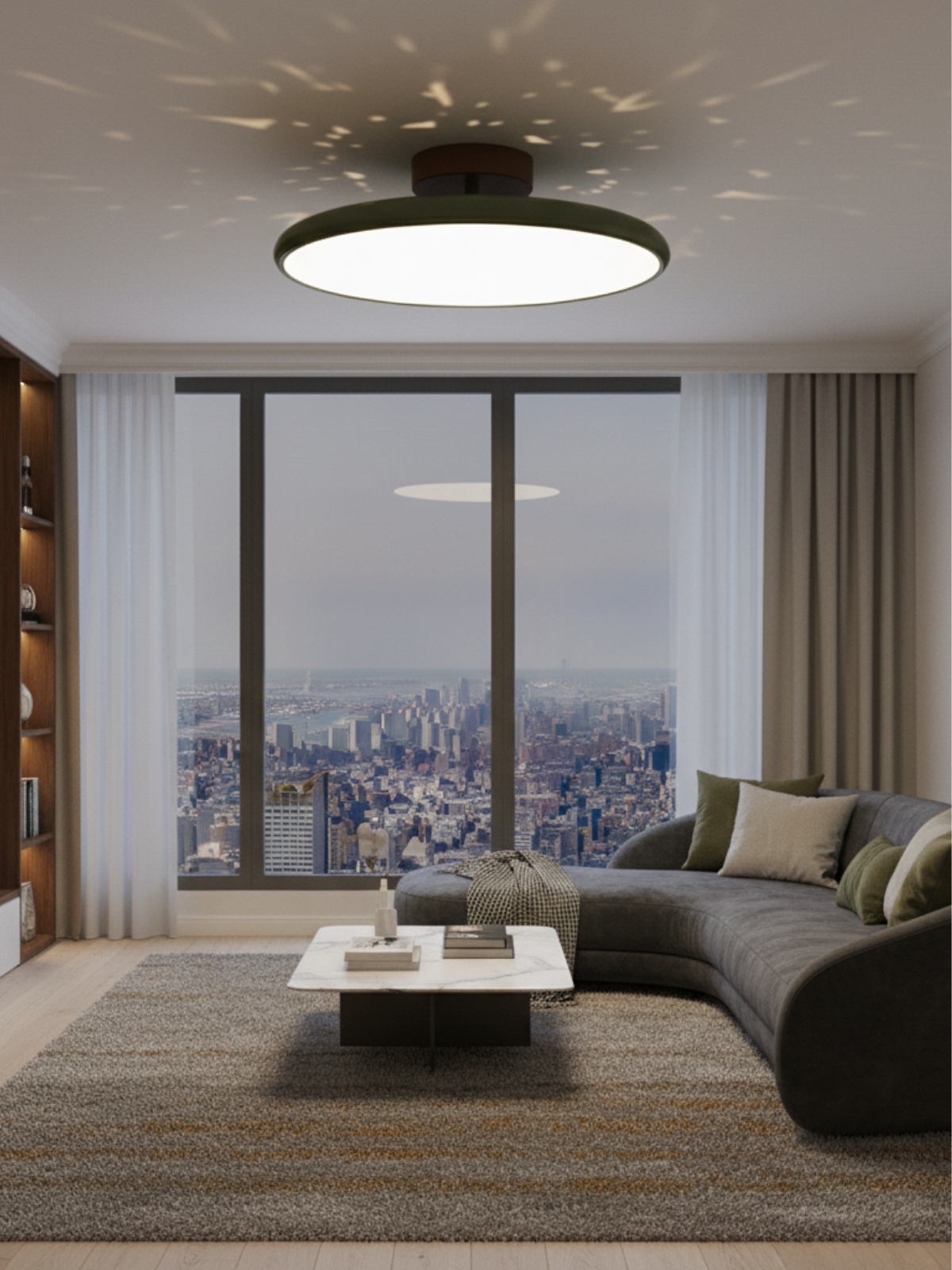 Adjustable LED Ceiling Flush Mount Light Fixture