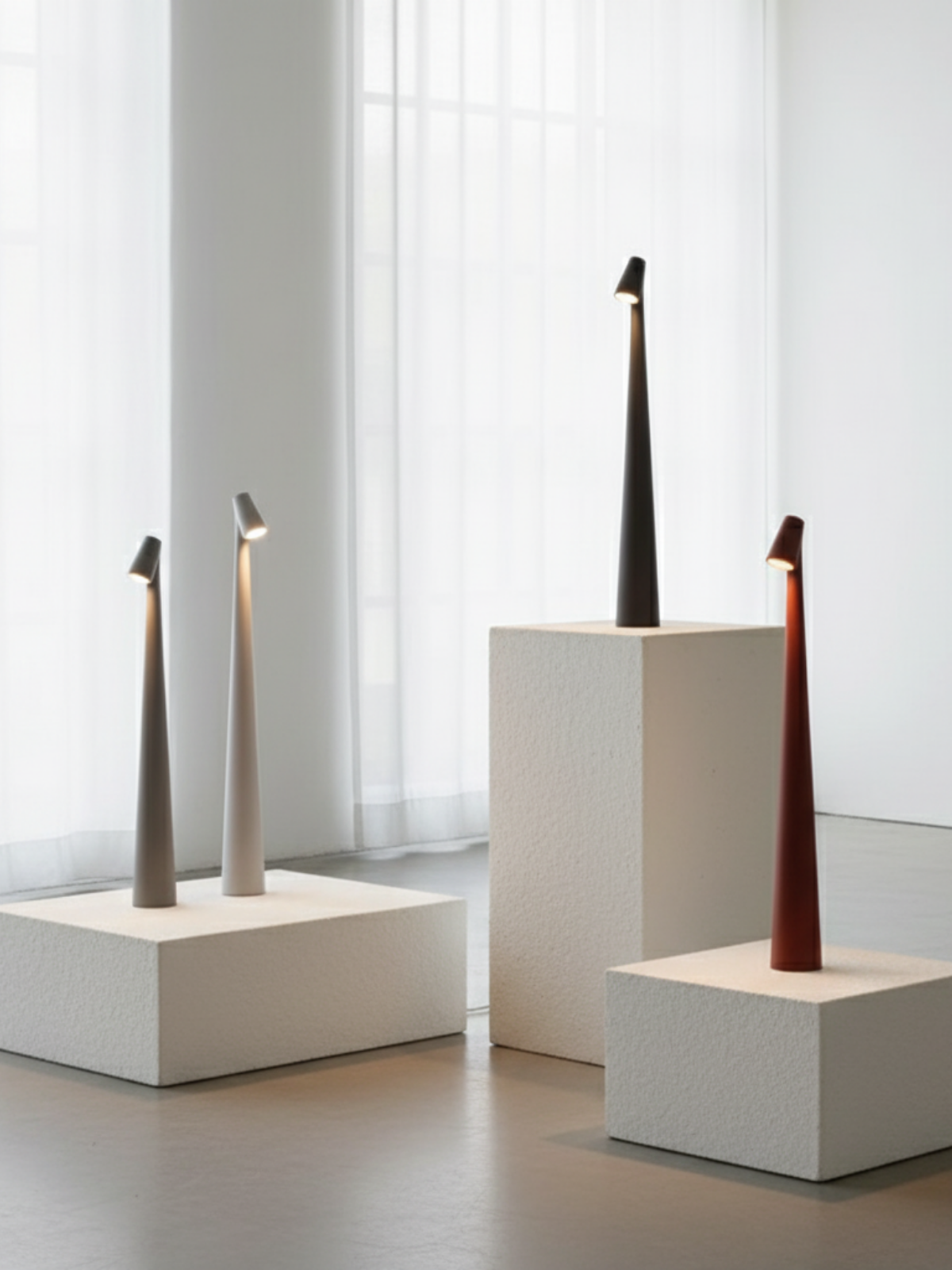 Cordless Table Lamp with LED Light