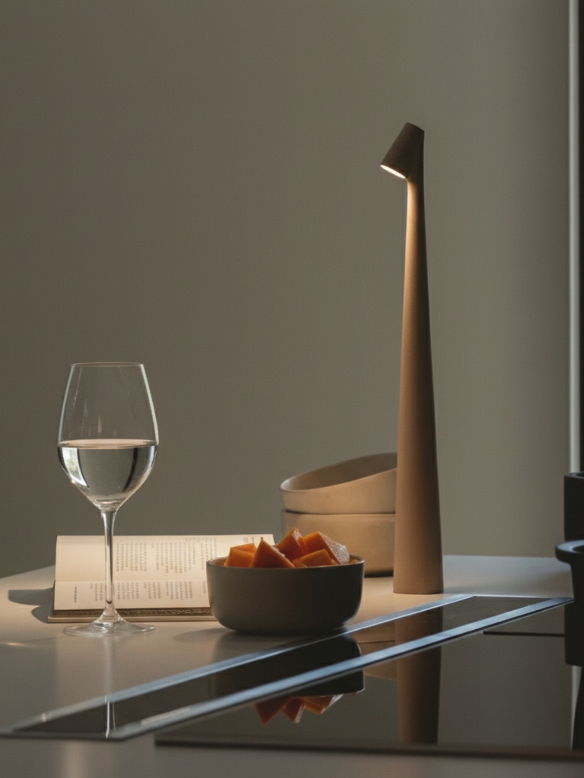 Cordless Table Lamp with LED Light