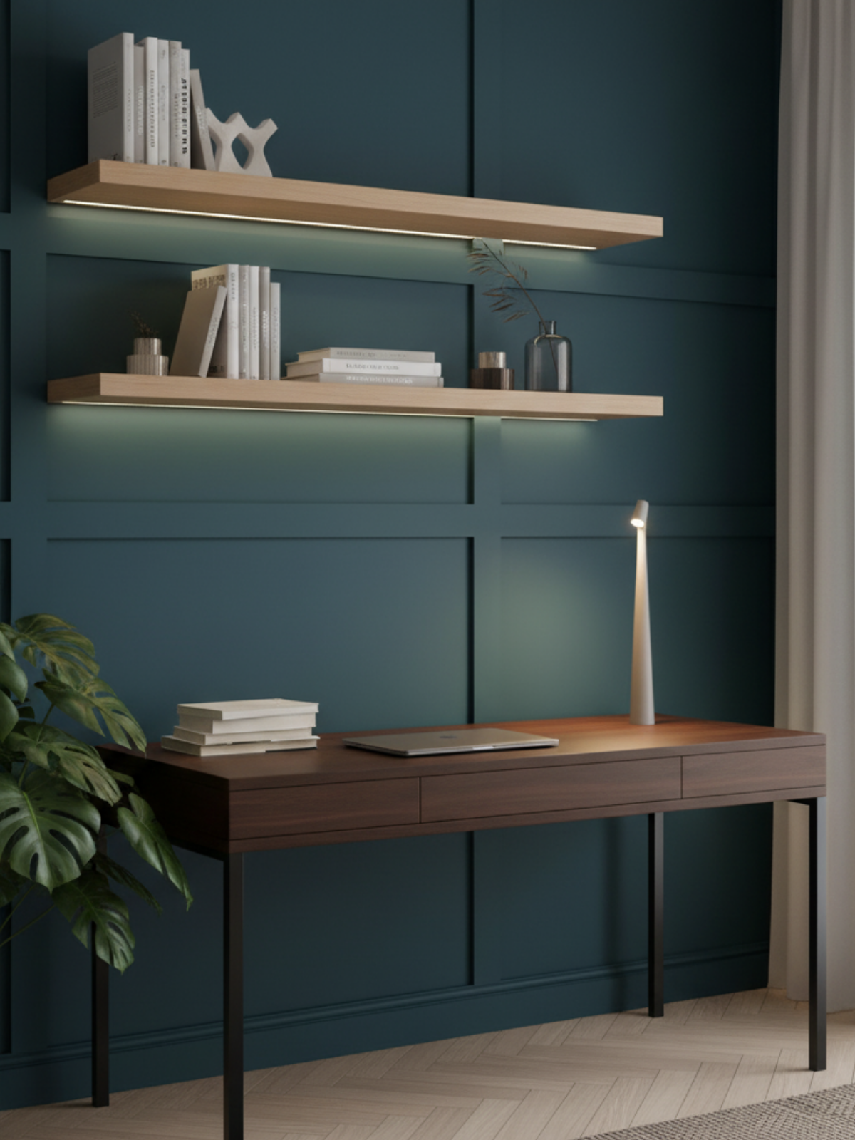 Cordless Table Lamp with LED Light