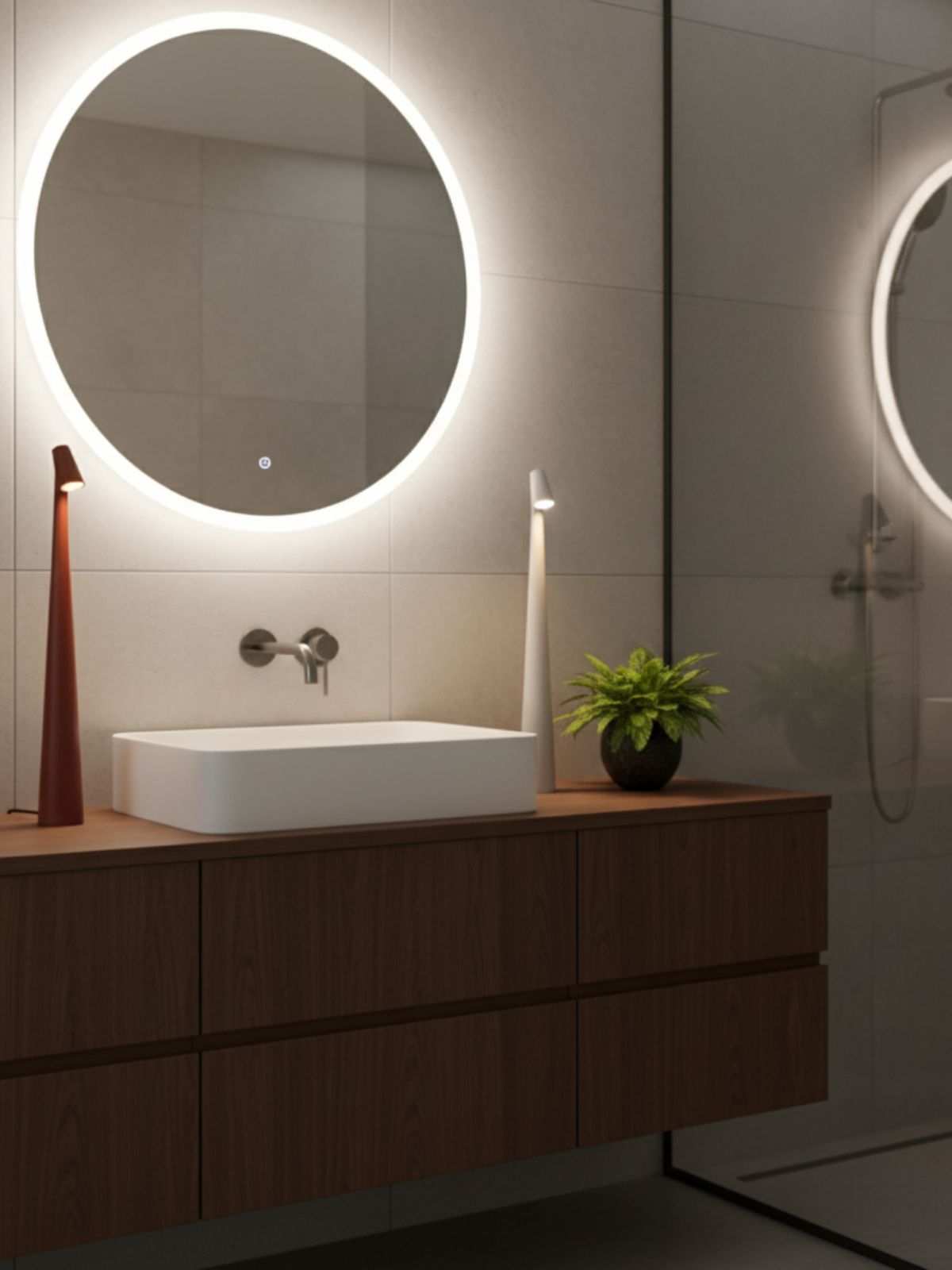 Cordless Table Lamp with LED Light