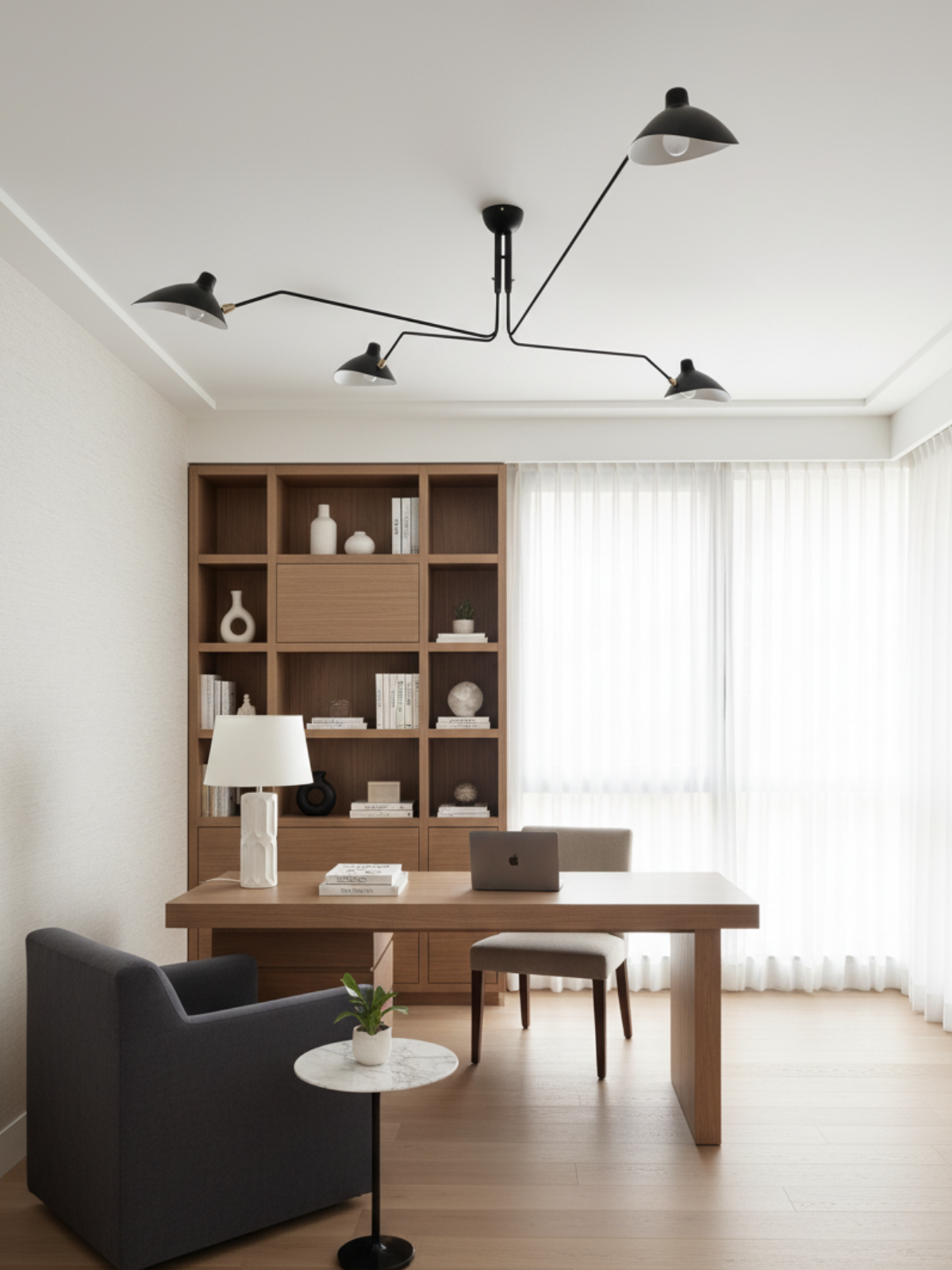 Modern Sculptural Ceiling Light