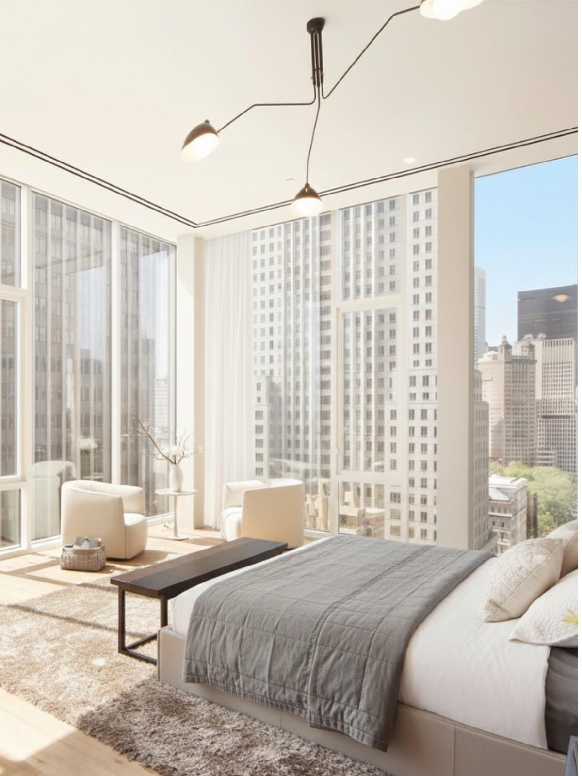 Modern Sculptural Ceiling Light