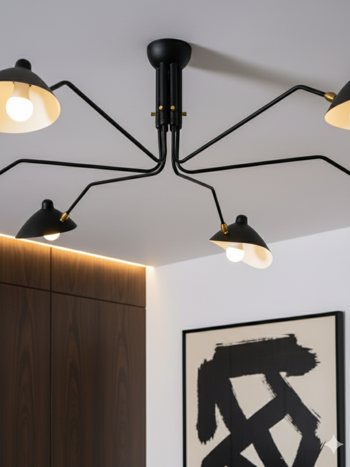 Modern Sculptural Ceiling Light