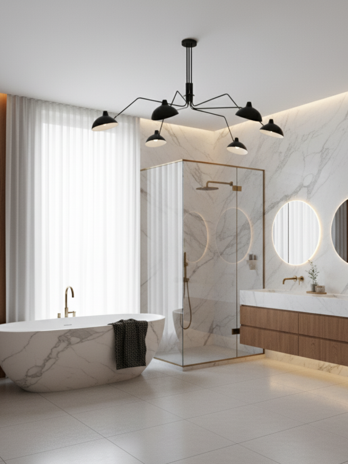 Modern Sculptural Ceiling Light