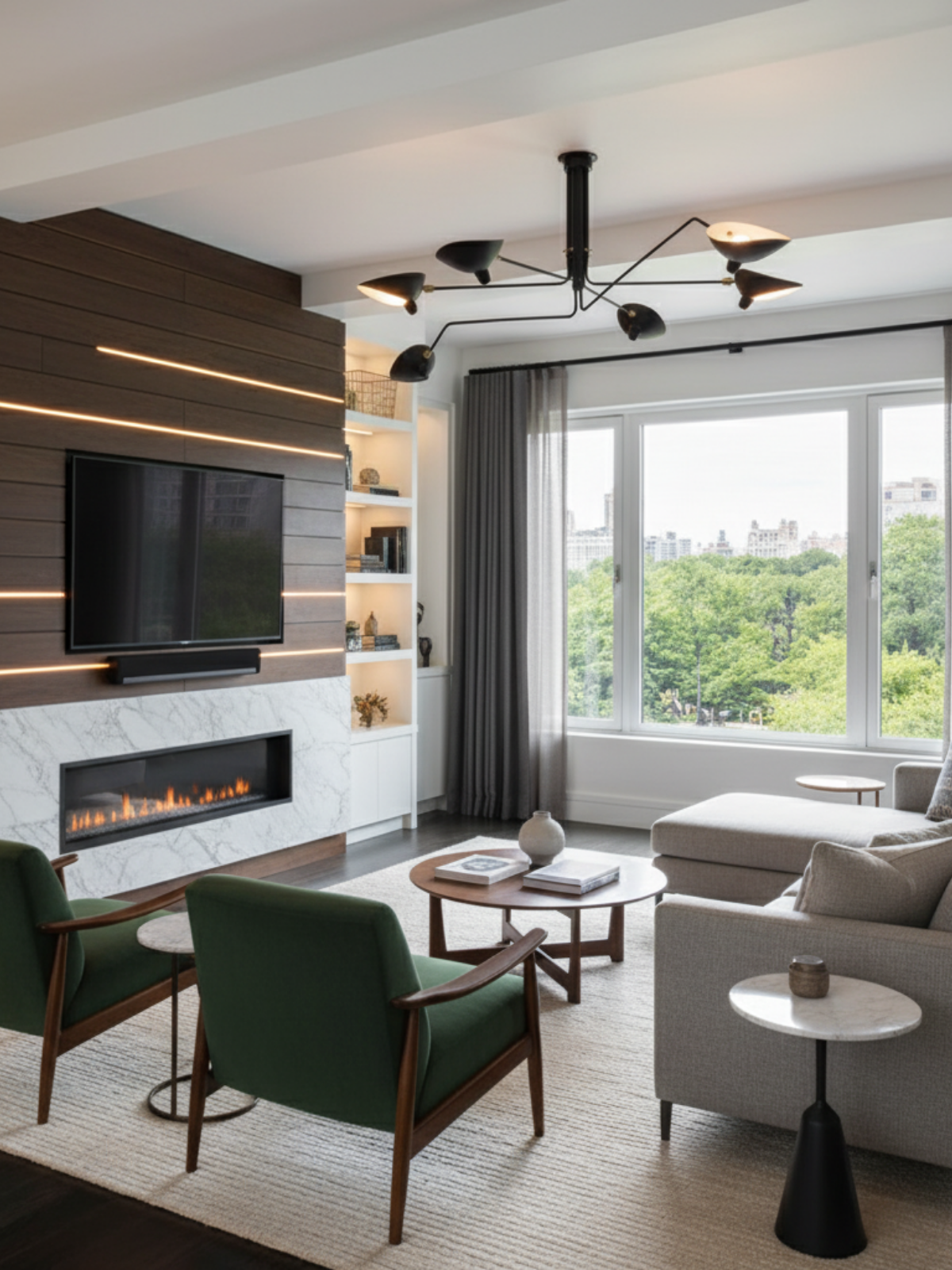 Modern Sculptural Ceiling Light