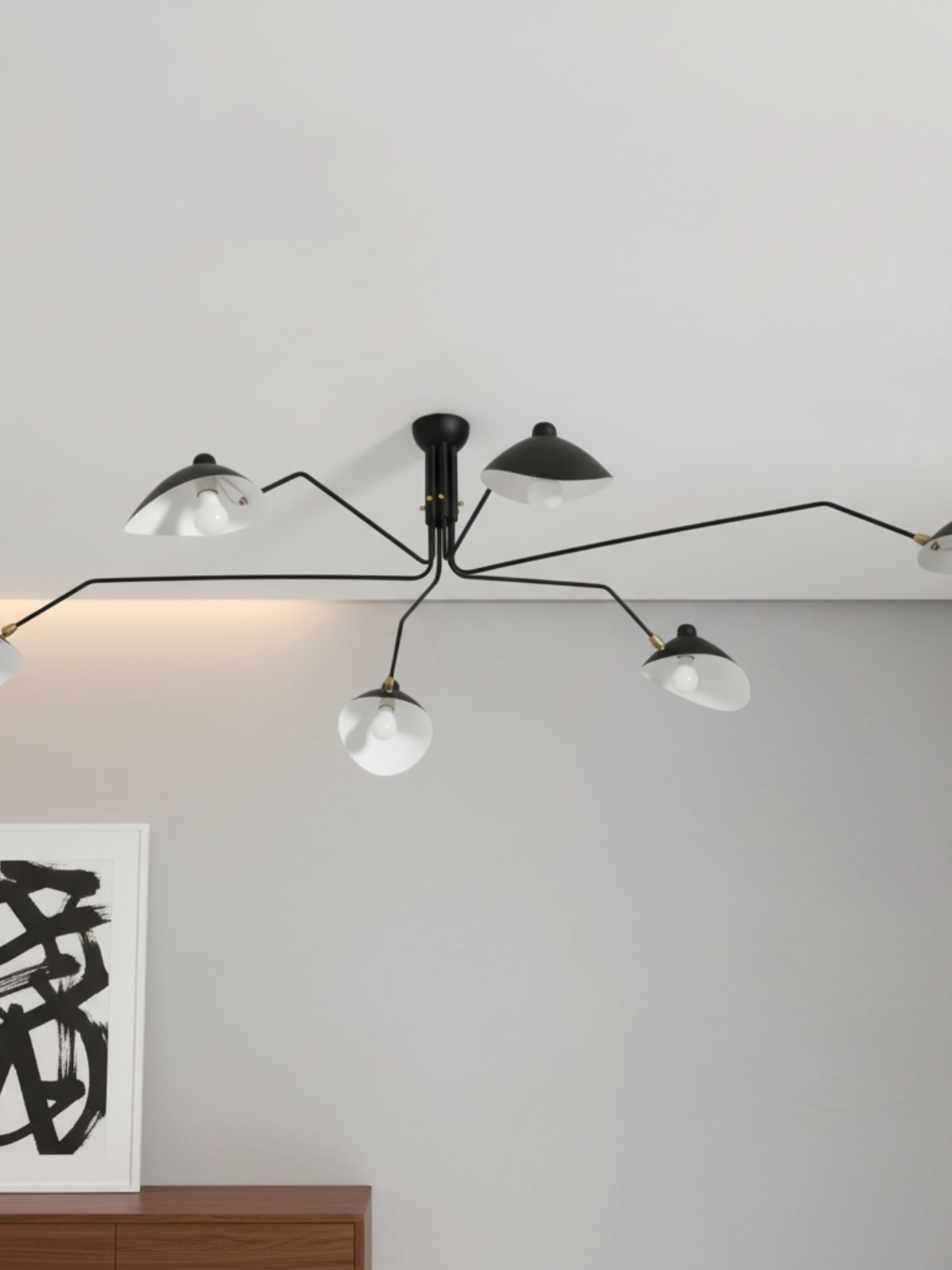 Modern Sculptural Ceiling Light