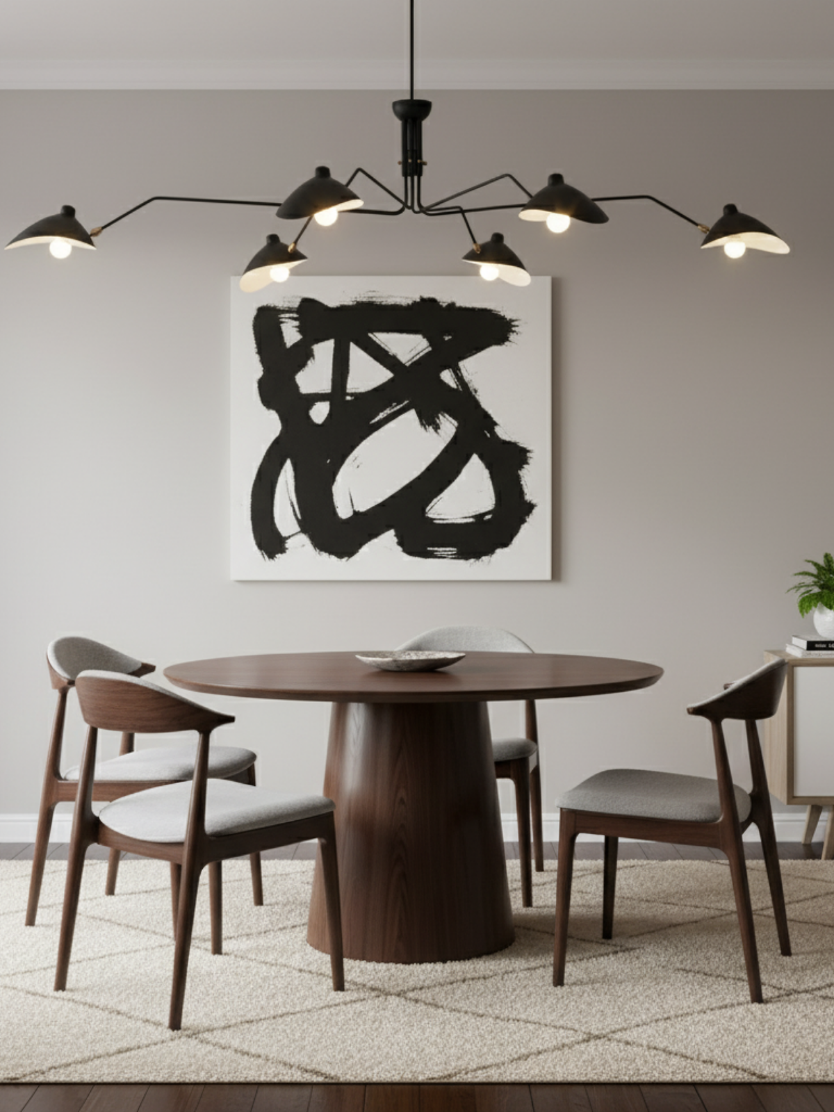 Modern Sculptural Ceiling Light