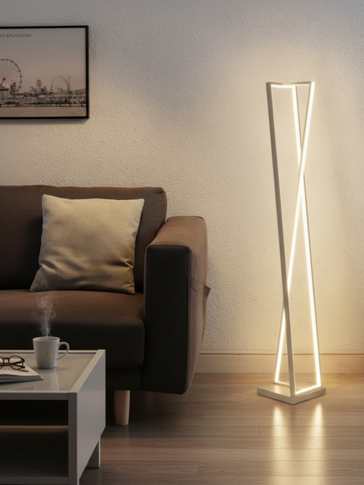 Geometric Vertical Bar Floor Lamp