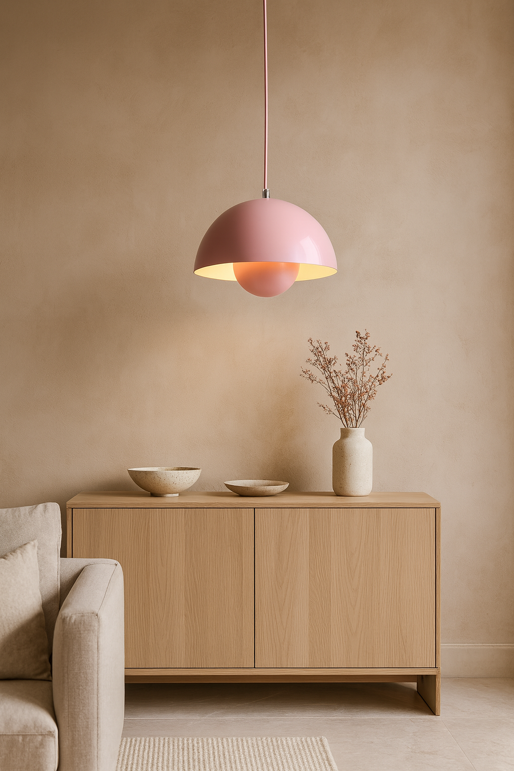 Modern Semi-Circular Ceiling Light