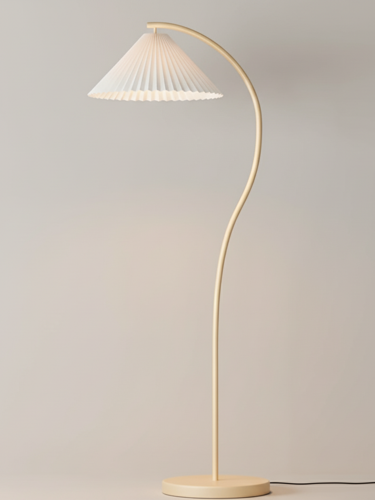 Modern Wood Curve Floor Lamp