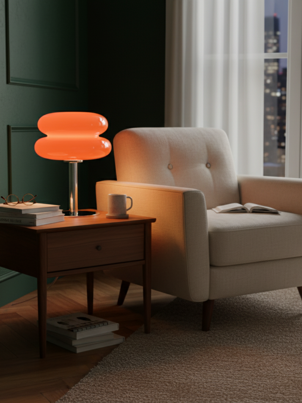 Cordless Mushroom Table Lamp