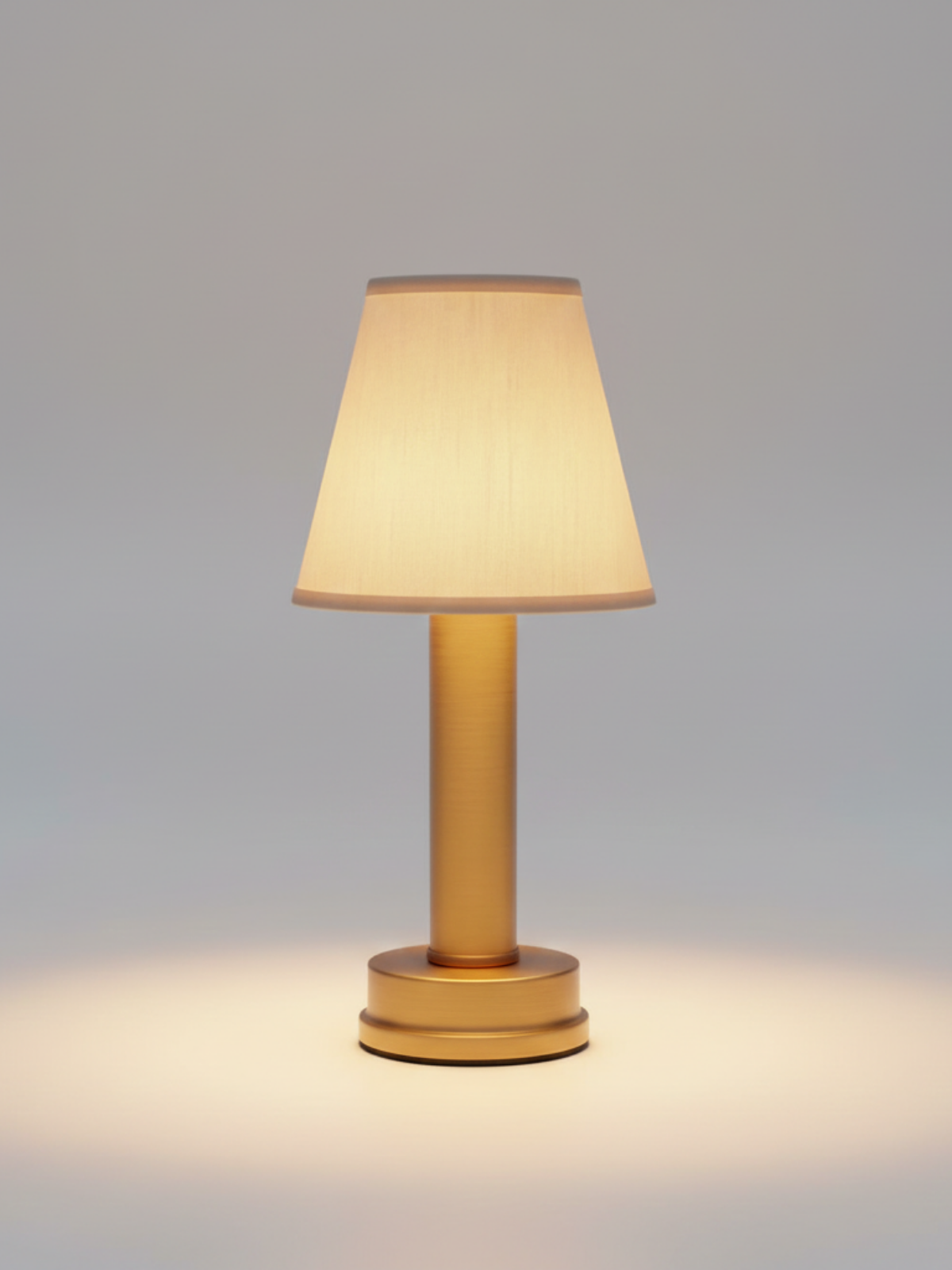 Cordless Brass Accent Table Lamp