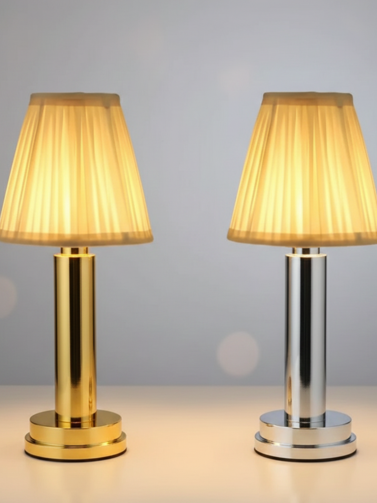 Cordless Brass Accent Table Lamp