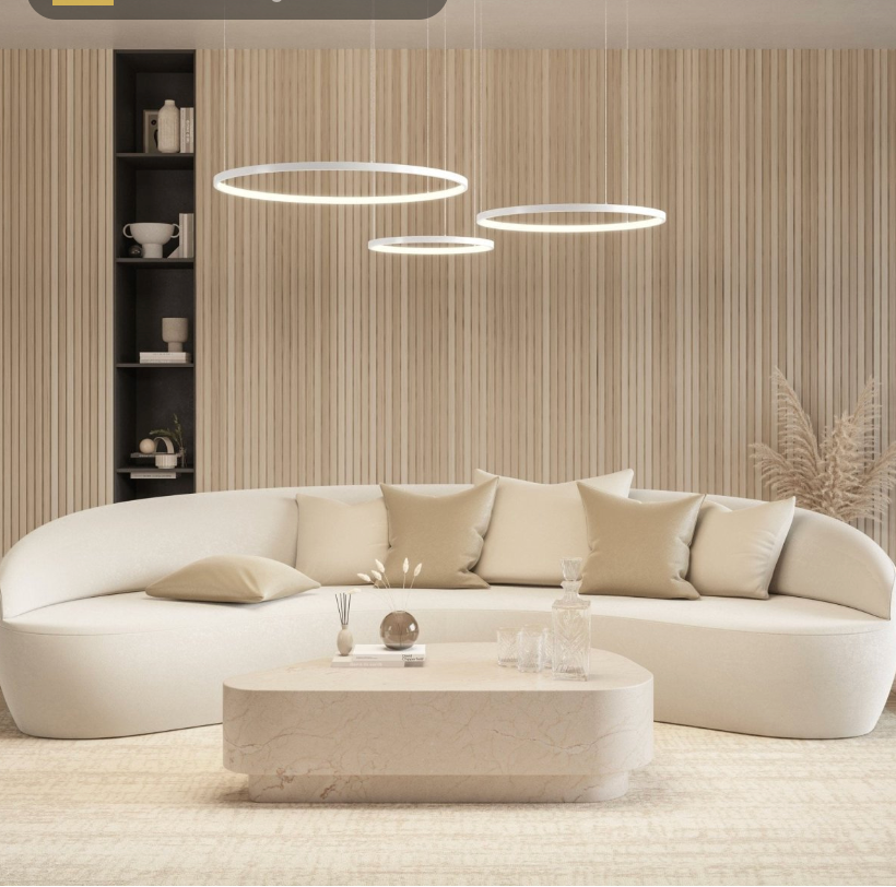 The Caecilia Dimmable LED Ring Chandelier