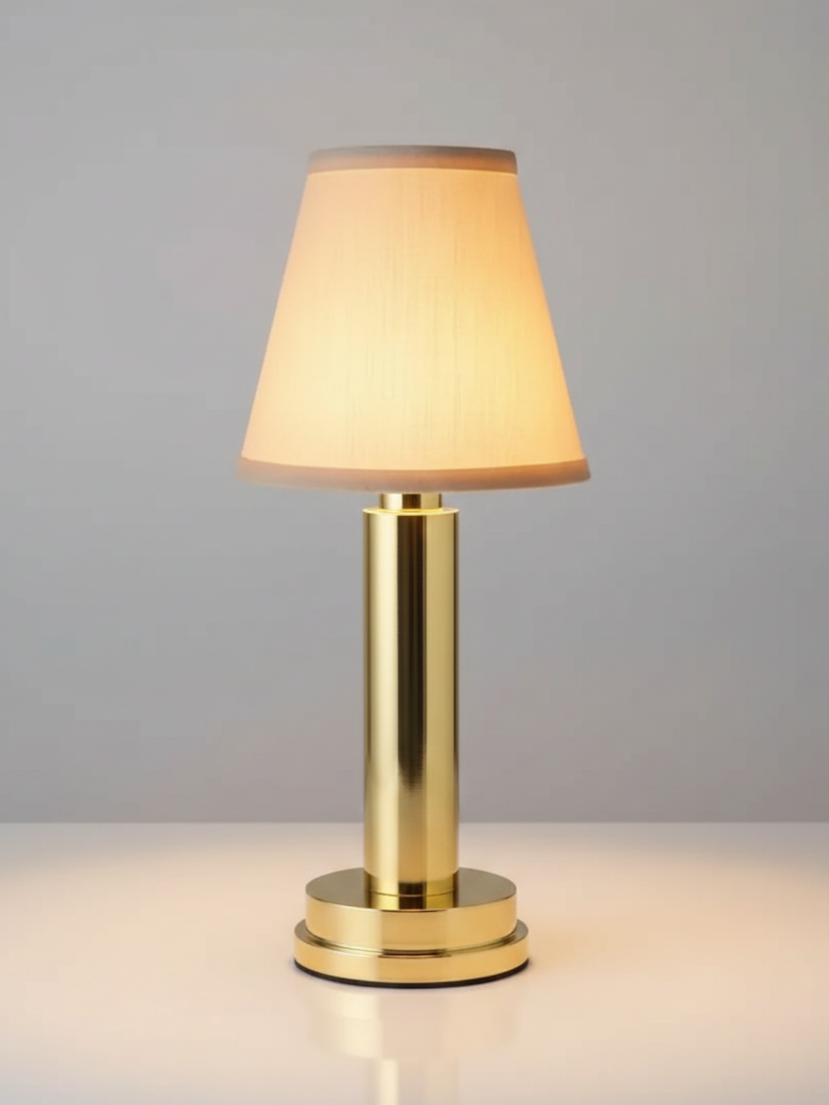 Cordless Brass Accent Table Lamp
