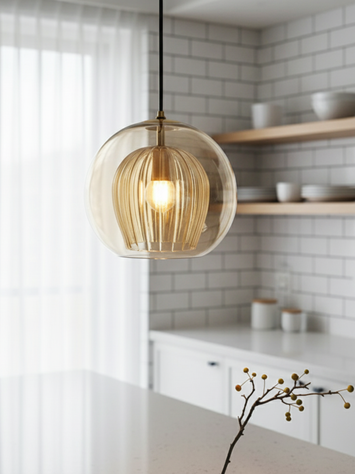 Modern LED Globe Pendant Light