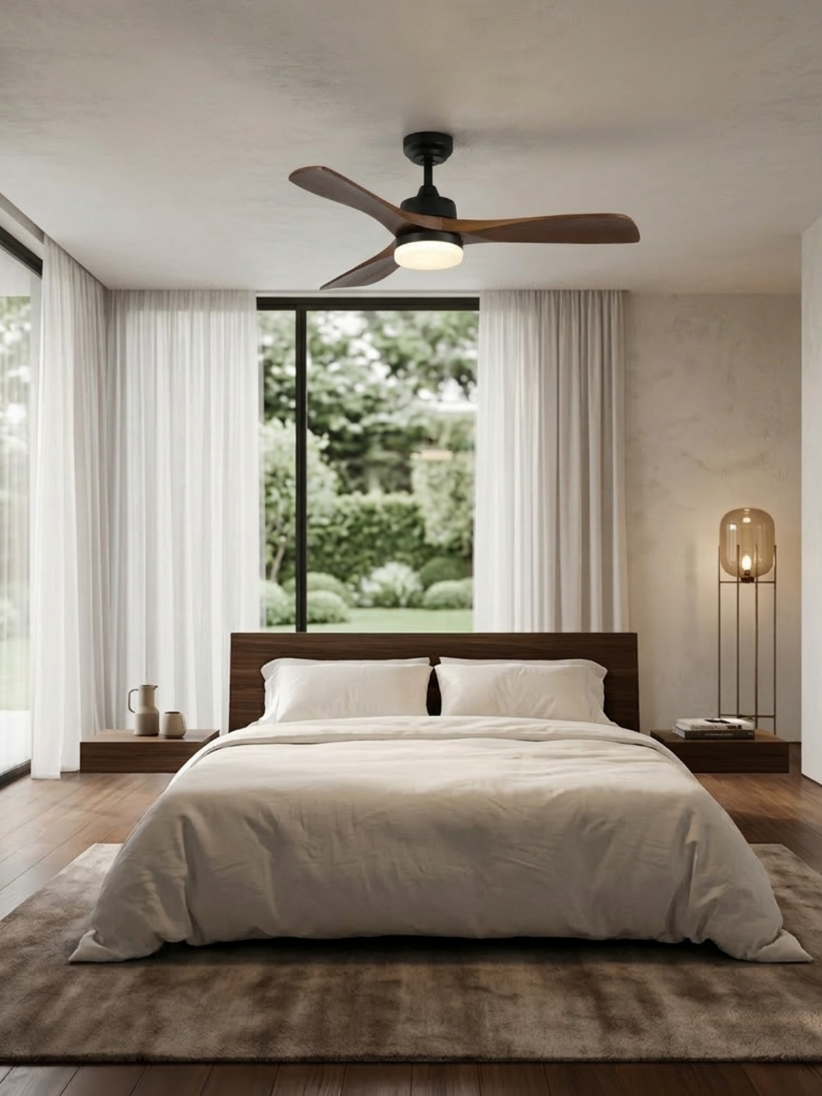 Geloe Wooden Ceiling Fan Light