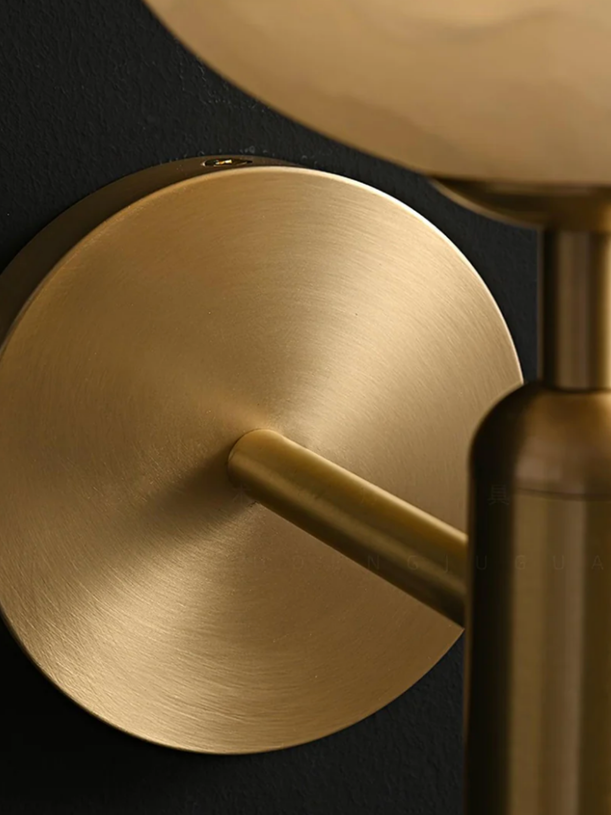 Brass Alabaster Floral Wall Sconce Light