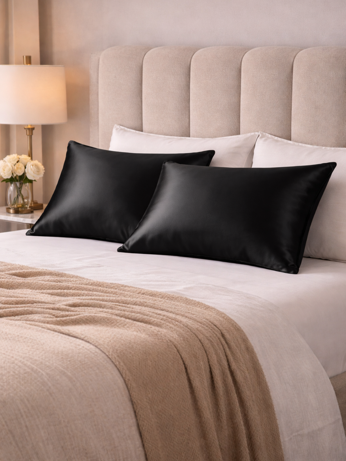 Veloura Satin Pillowcase – Smooth Hair & Skin Sleep Essential