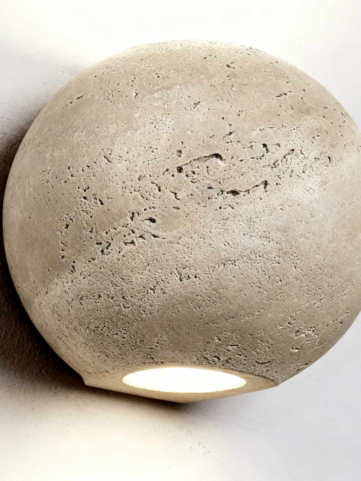 Natural Limestone Wall Lamp