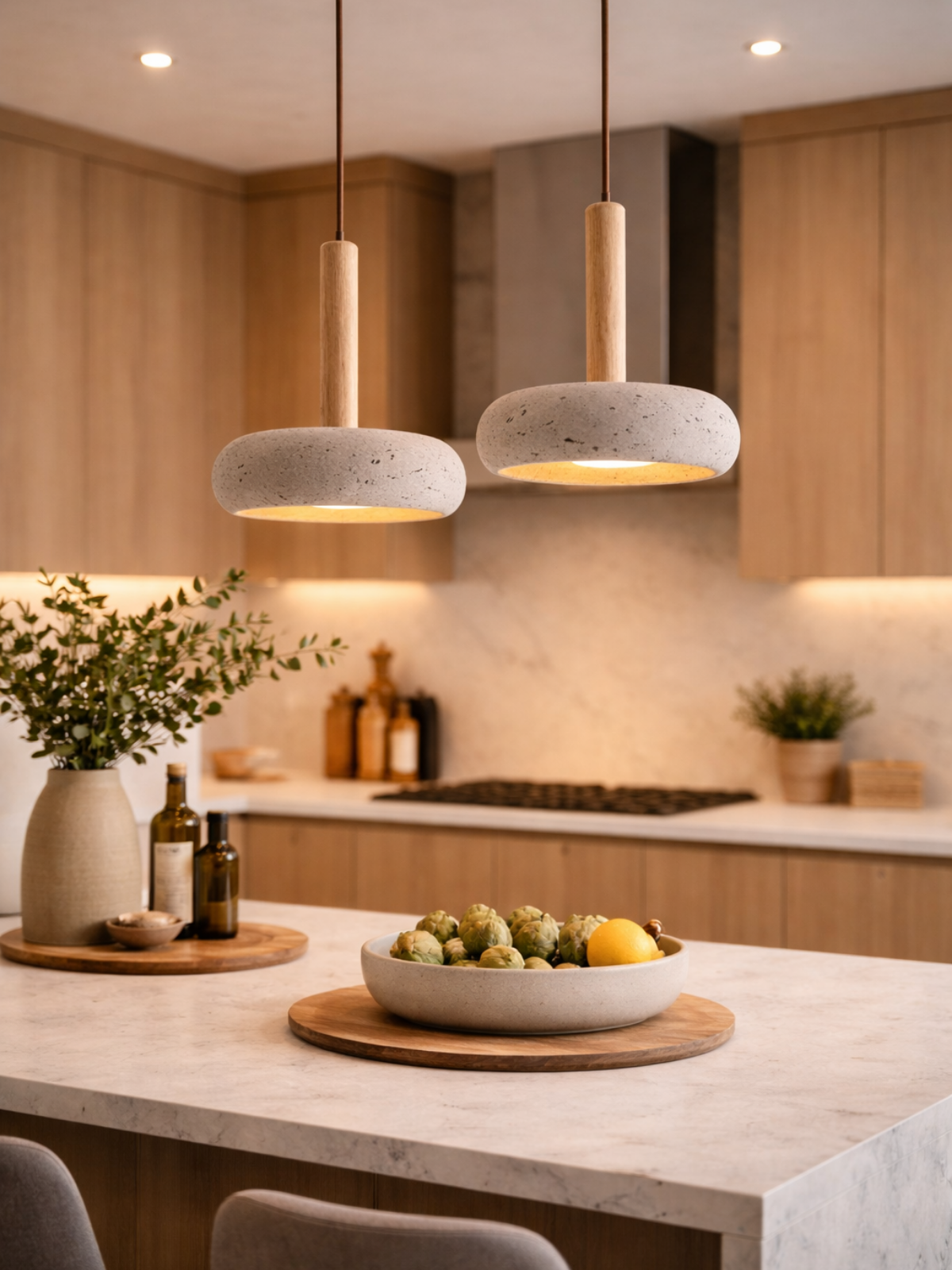 Geloe AuraStone-LED Pendant Light