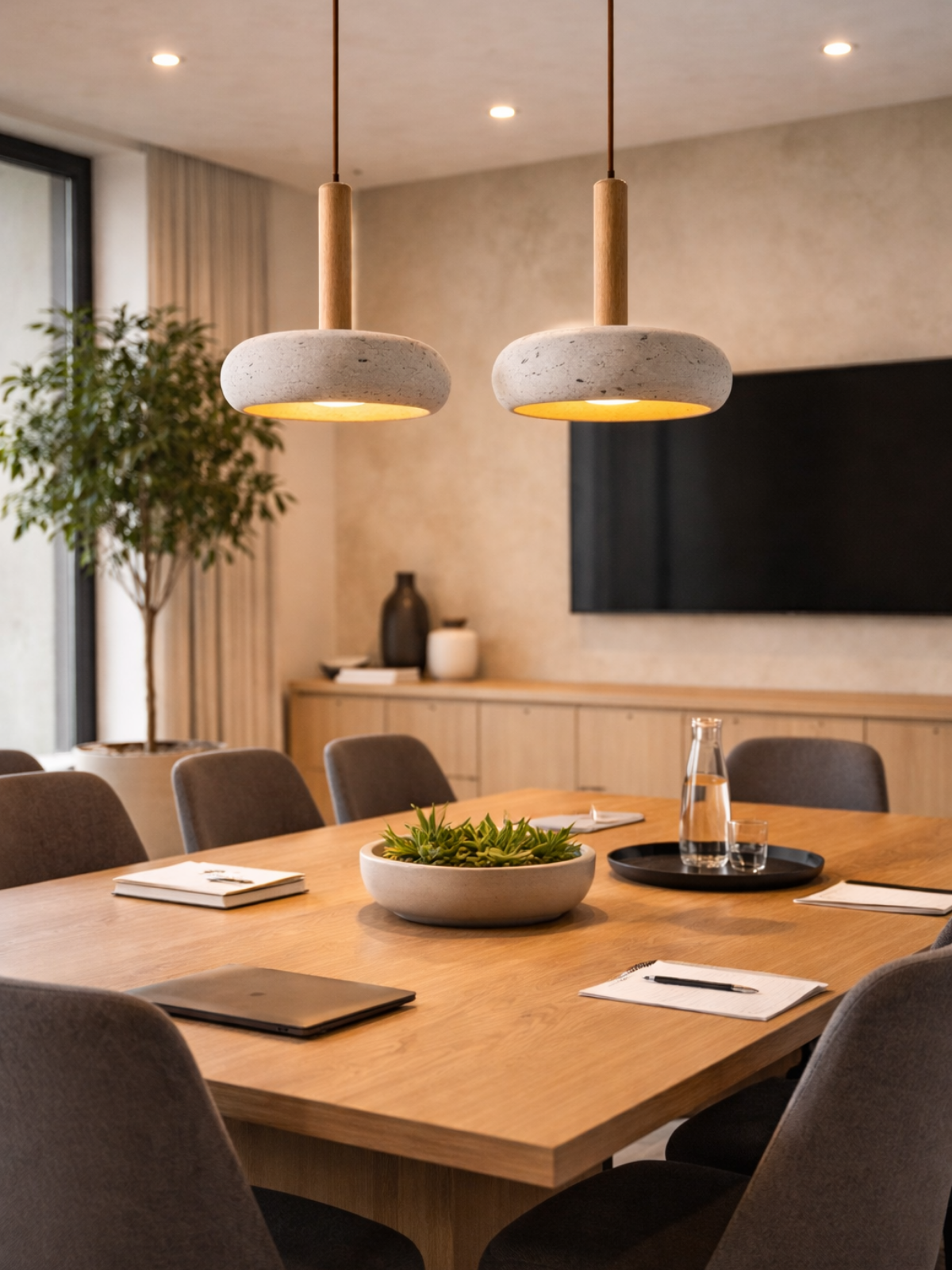 Geloe AuraStone-LED Pendant Light
