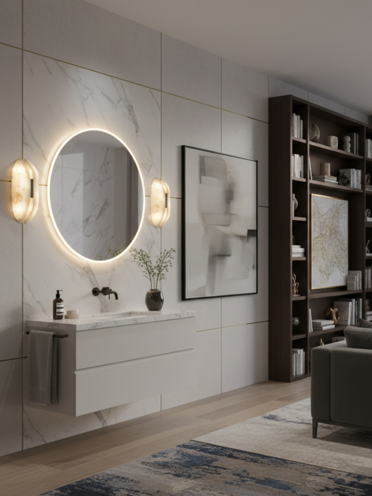 Geloe Marble Wall Sconce
