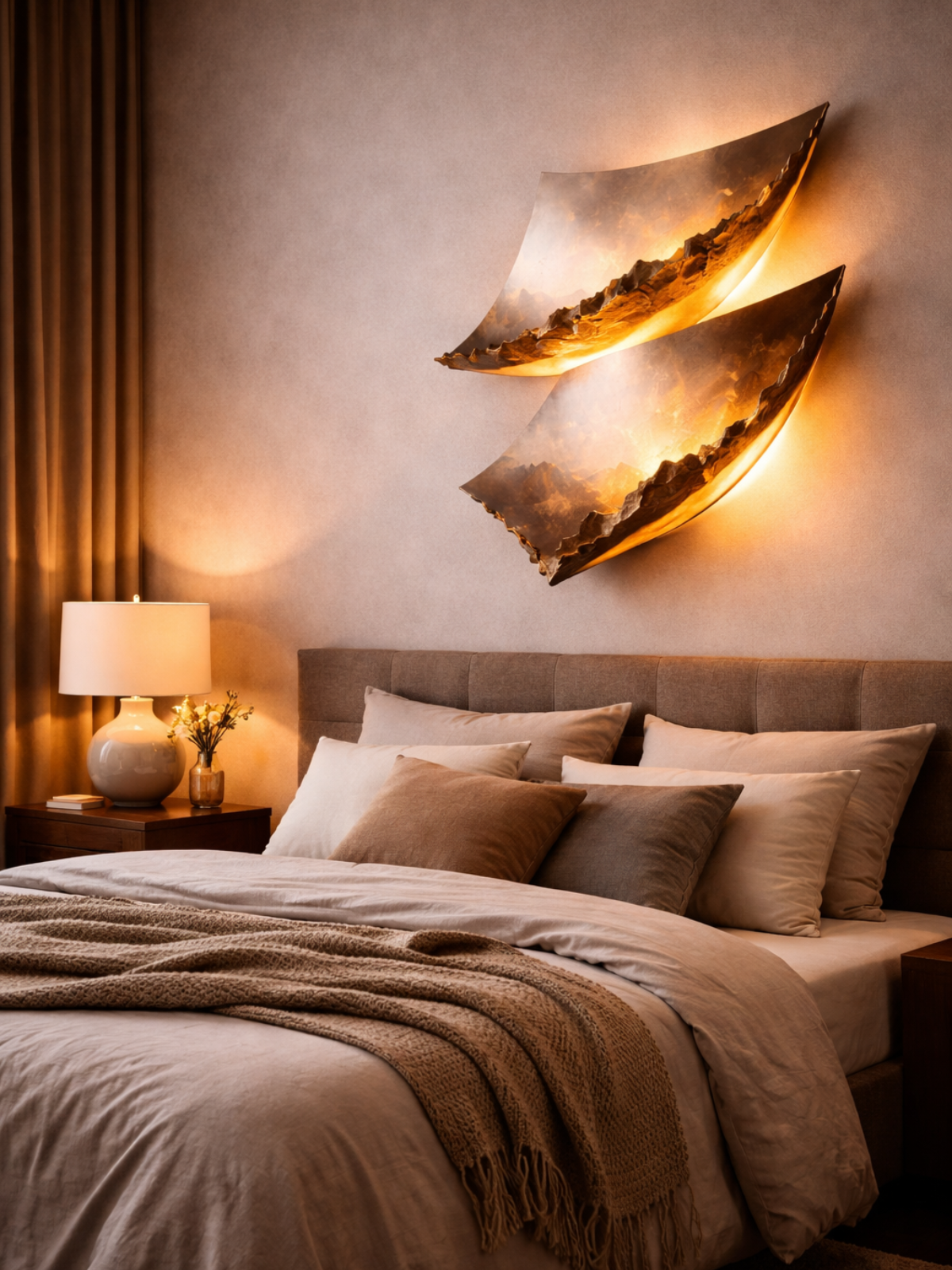 Burning Paper Wall Light – Sculptural Flame-Inspired Wall Sconce