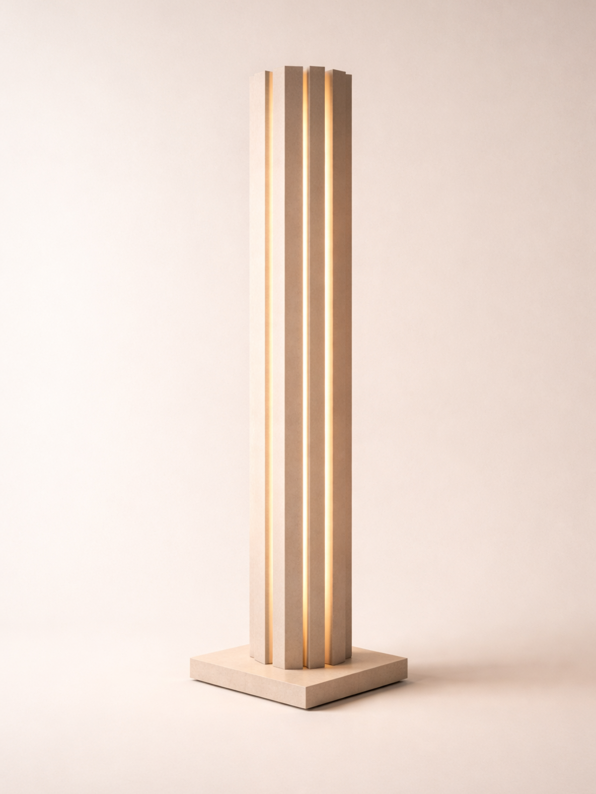 Split Column Light – Architectural Glow Floor Lamp