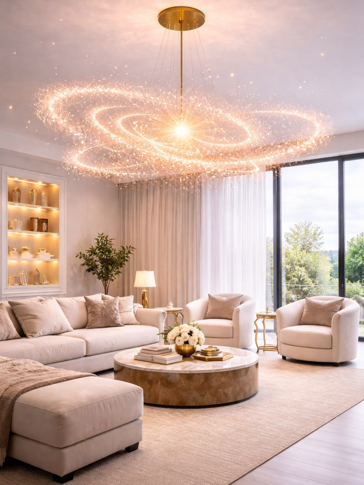 Celestial Galaxy Chandelier – Cosmic Luxury Statement Light