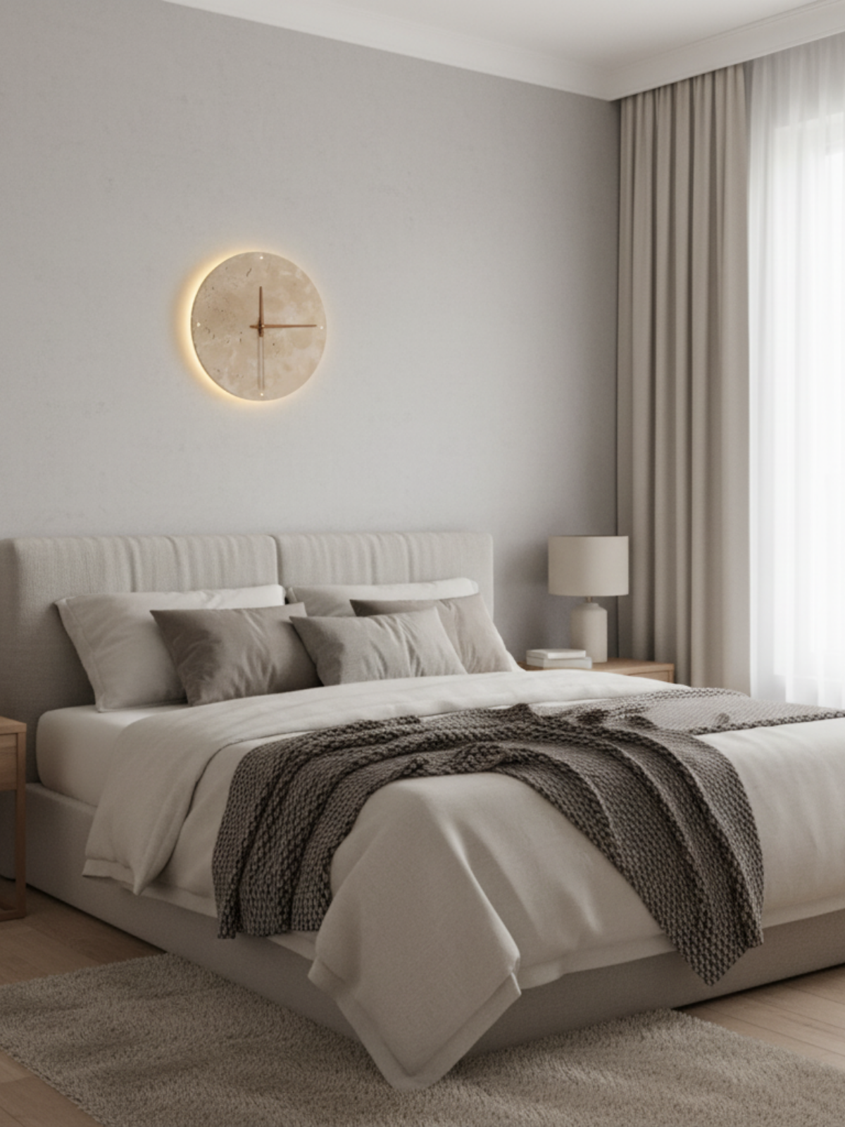 Organic Travertine LED Wall Sconce