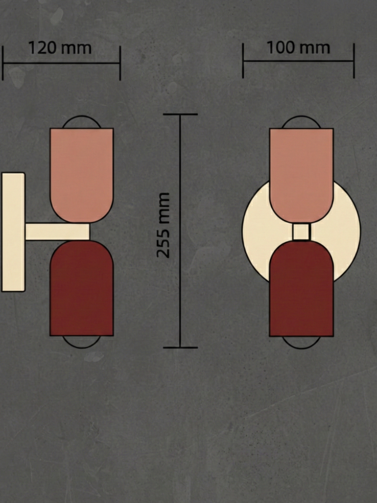 Nordic Two Sided Design Wall Lamp