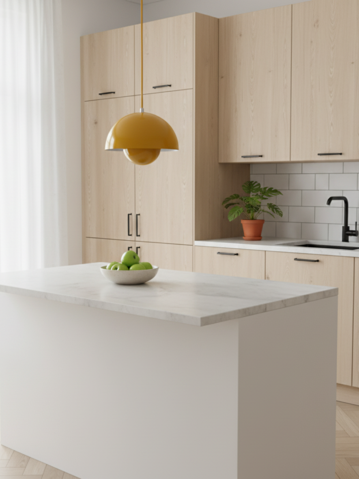 Modern Semi-Circular Ceiling Light