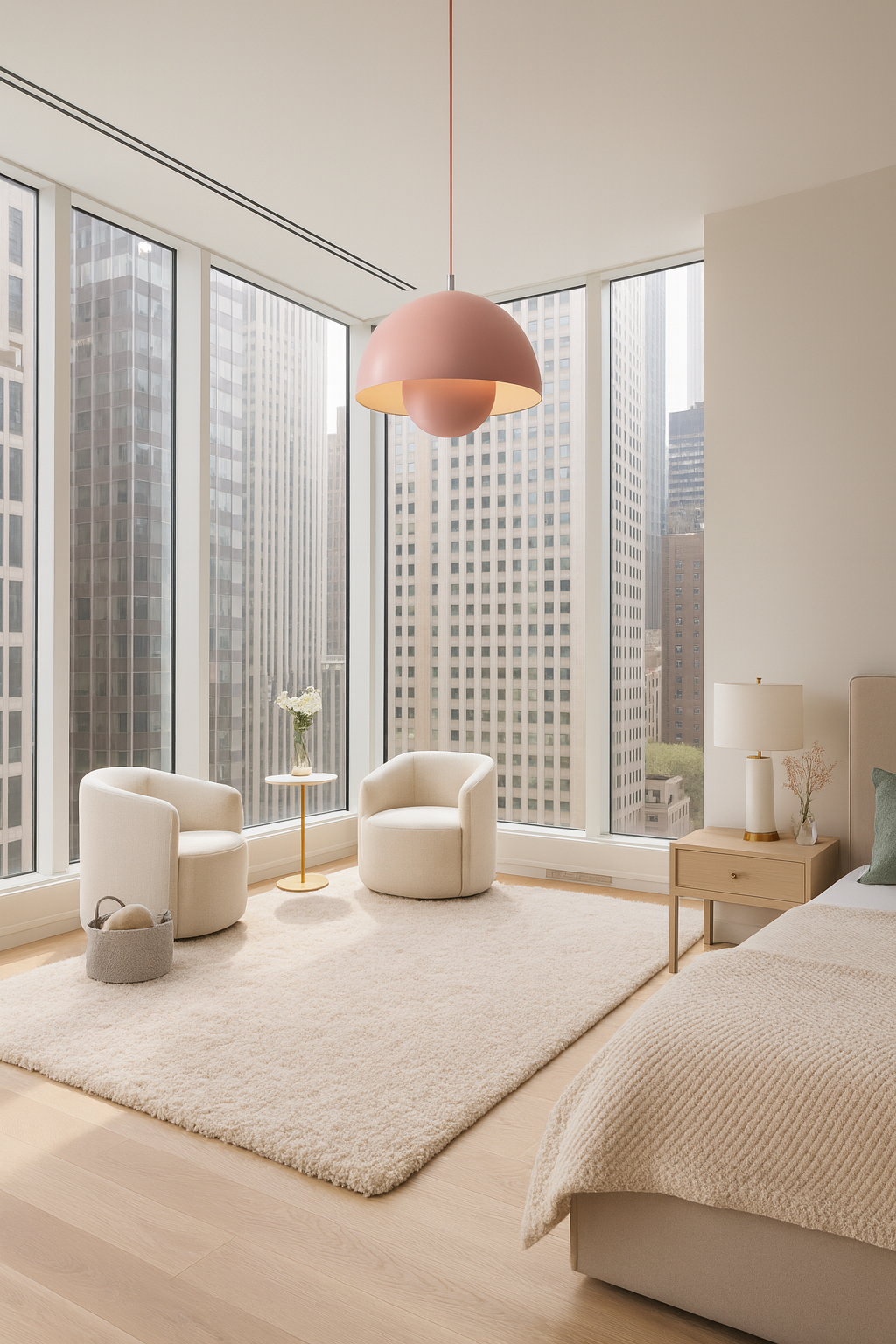 Modern Semi-Circular Ceiling Light