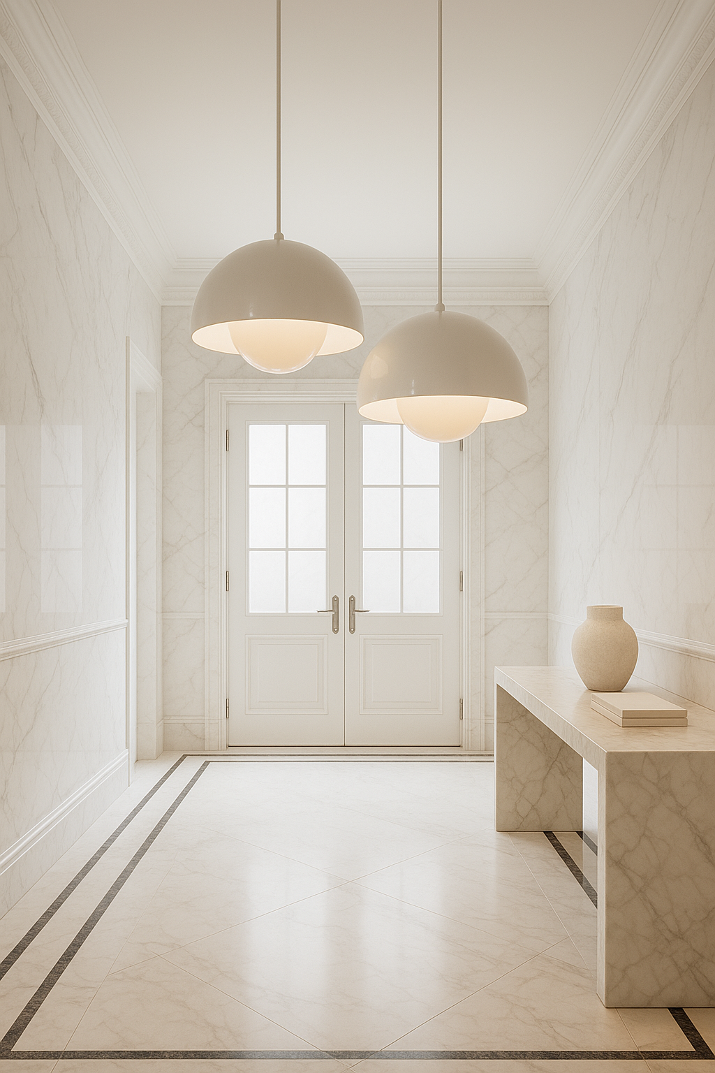 Modern Semi-Circular Ceiling Light