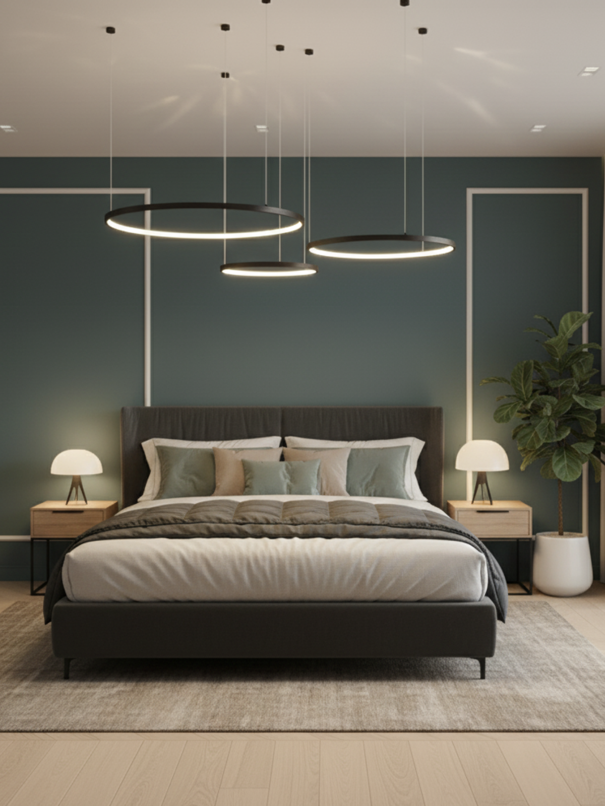 The Caecilia Dimmable LED Ring Chandelier